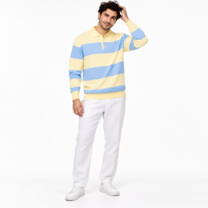 the amalfi pastel stripe knit polo 2