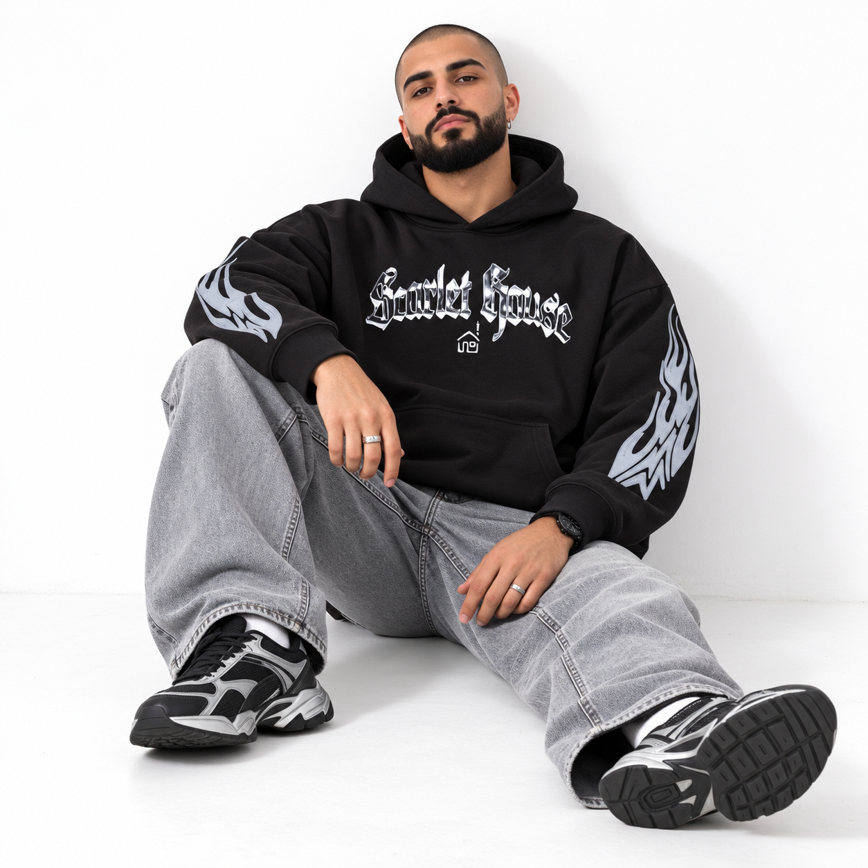 the archive ‘scarlet house’ gothic flame hoodie (1 of 1) 1 the archive ‘scarlet house’ gothic flame hoodie (1 of 1) 1