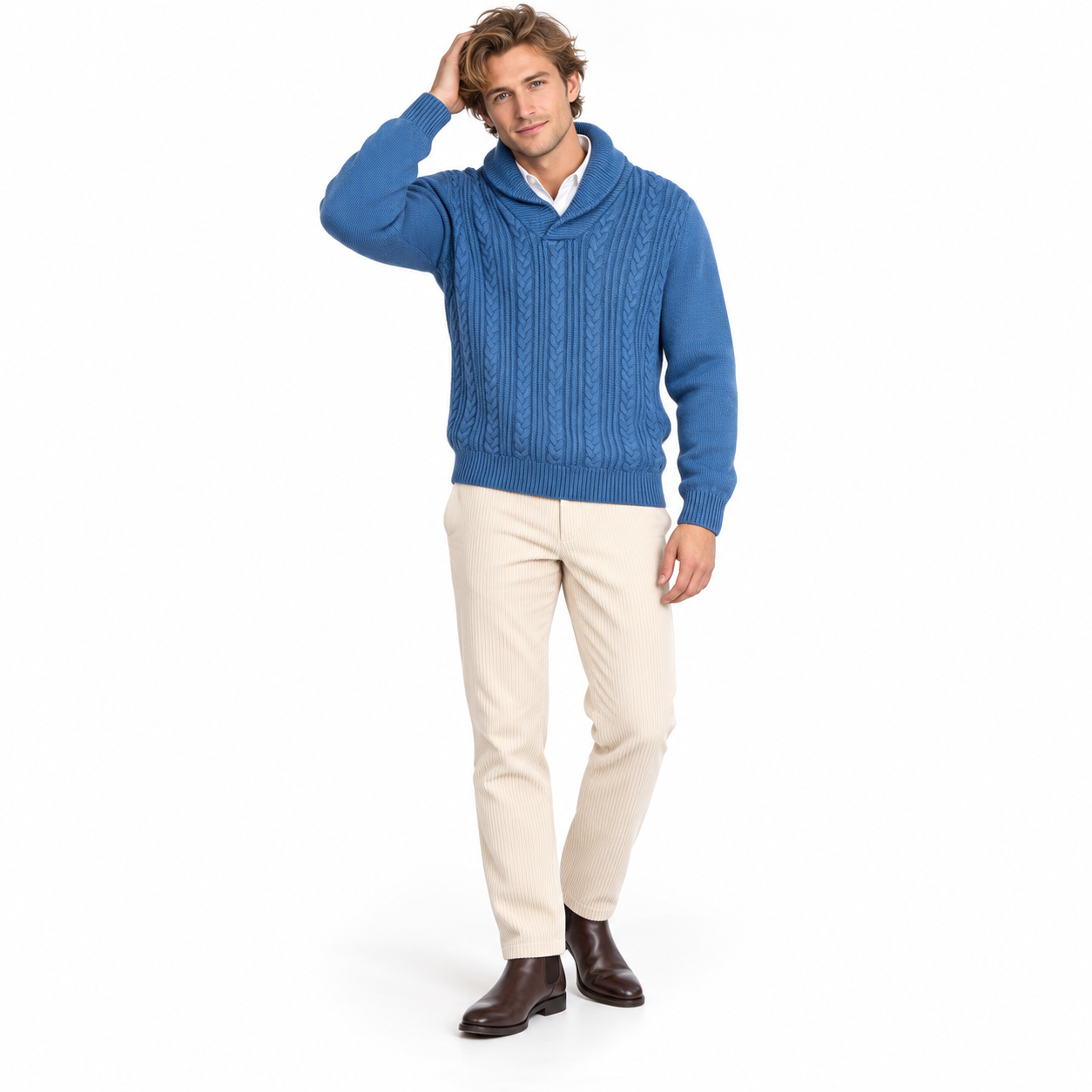 the executive cable knit shawl sweater 1 the executive cable knit shawl sweater 1