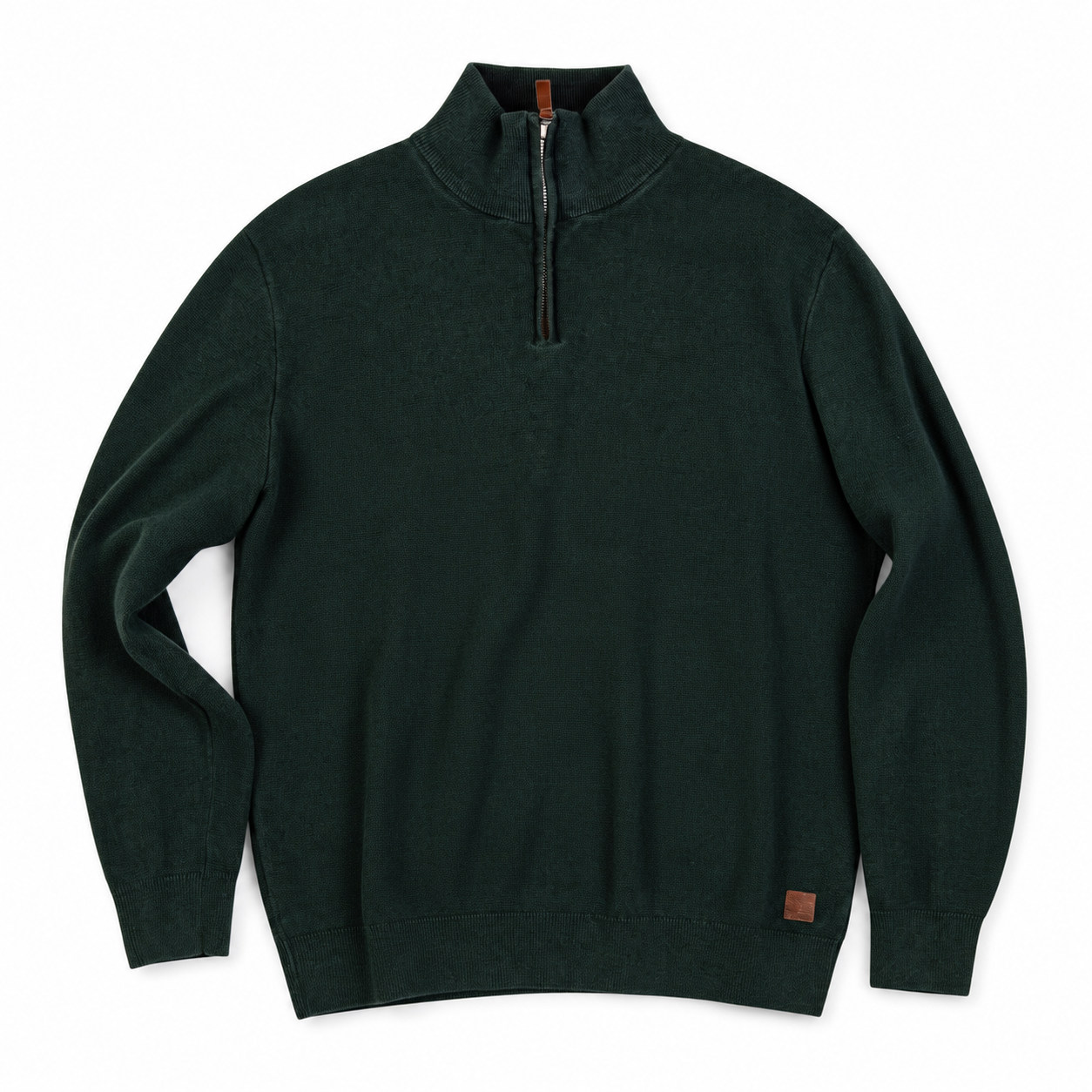 the forest green half zip cotton knit 2 the forest green half zip cotton knit 2