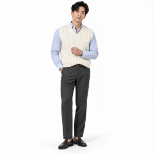 the heritage cable knit vest 1